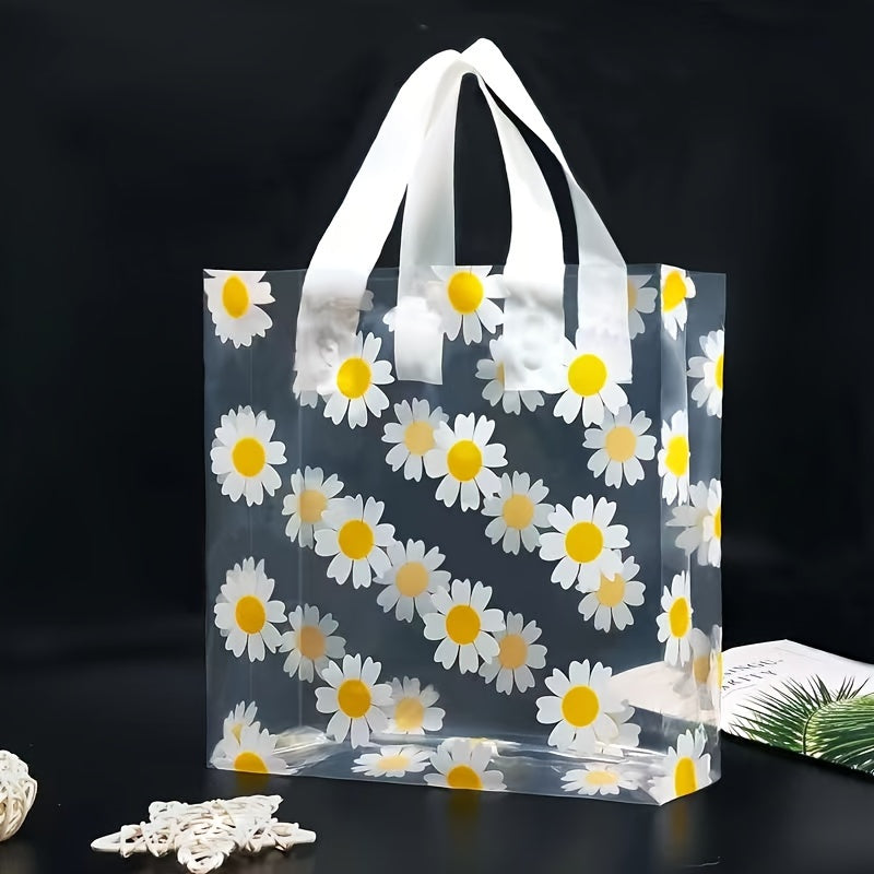 10pcs Small Daisy Christmas Gift Bag Portable Packaging Commercial Holiday