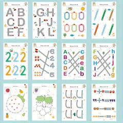 Educational Drawing Magic Practice Book for Ages 3-8