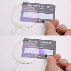 Square Frame Reading Glasses Spring Hinge Anti UV Light Blocking Glasses