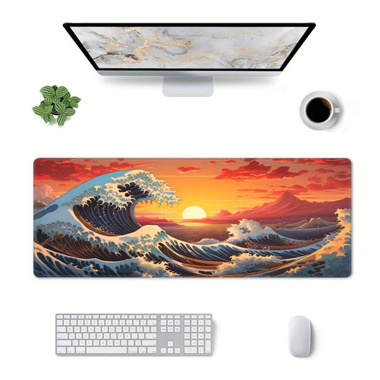 Japan Sea Waves Sunset XL Gaming Mouse Pad