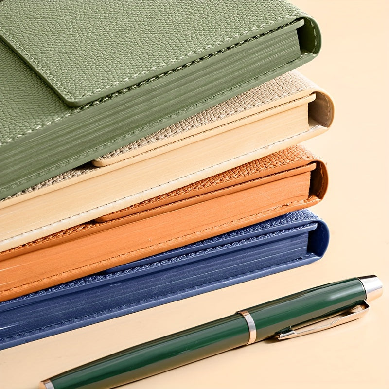 A5 100Sheets 200Pages PU Leather Business Notebook
