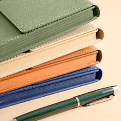 A5 100Sheets 200Pages PU Leather Business Notebook