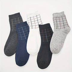 Men's Solid Short Crew Socks Warm Casual Outdoor Socks