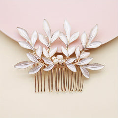 Faux Pearl Bridal Hair Comb Wedding Hair Accessories