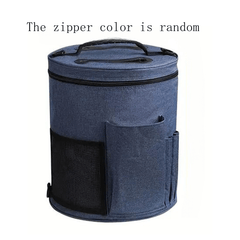 Cylindrical Yarn Storage Bag Large Capacity Non Slip Crochet Bag