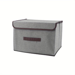 Fabric Underwear Storage Box With Lid Foldable Storage Bins