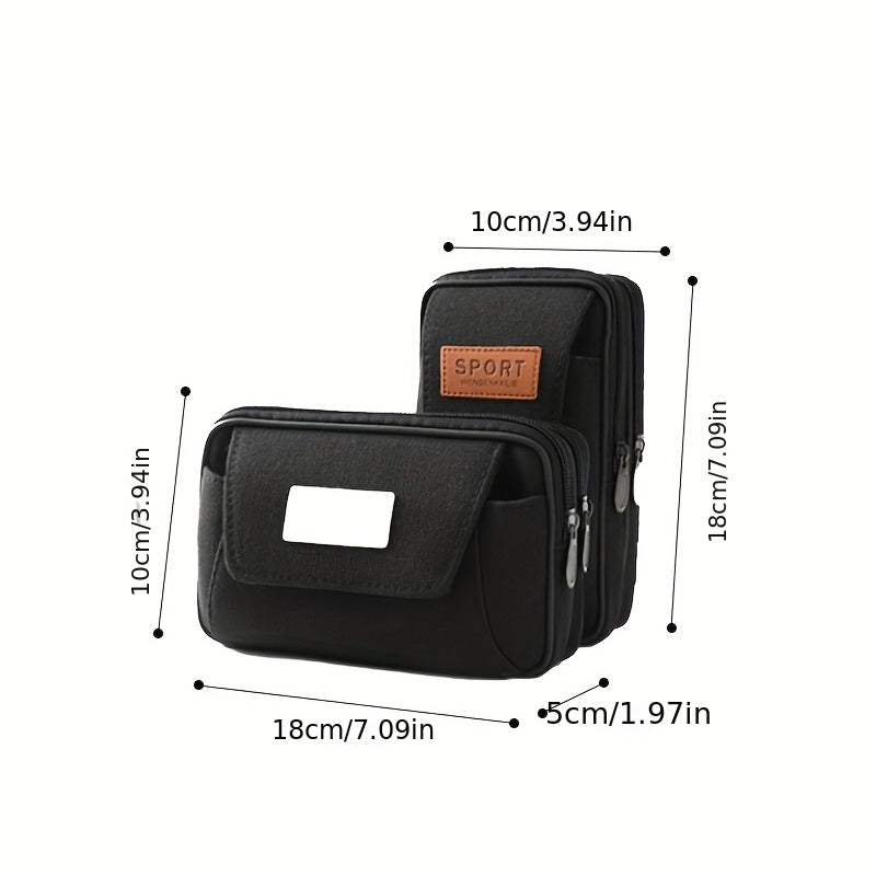 Canvas Phone Bag Mini Waist Bag Multifunctional Waist Bag For Men