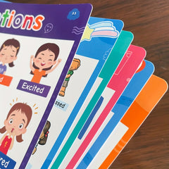 19pcs Educational Learning Charts Set for Classroom Decorations & Teaching Aids