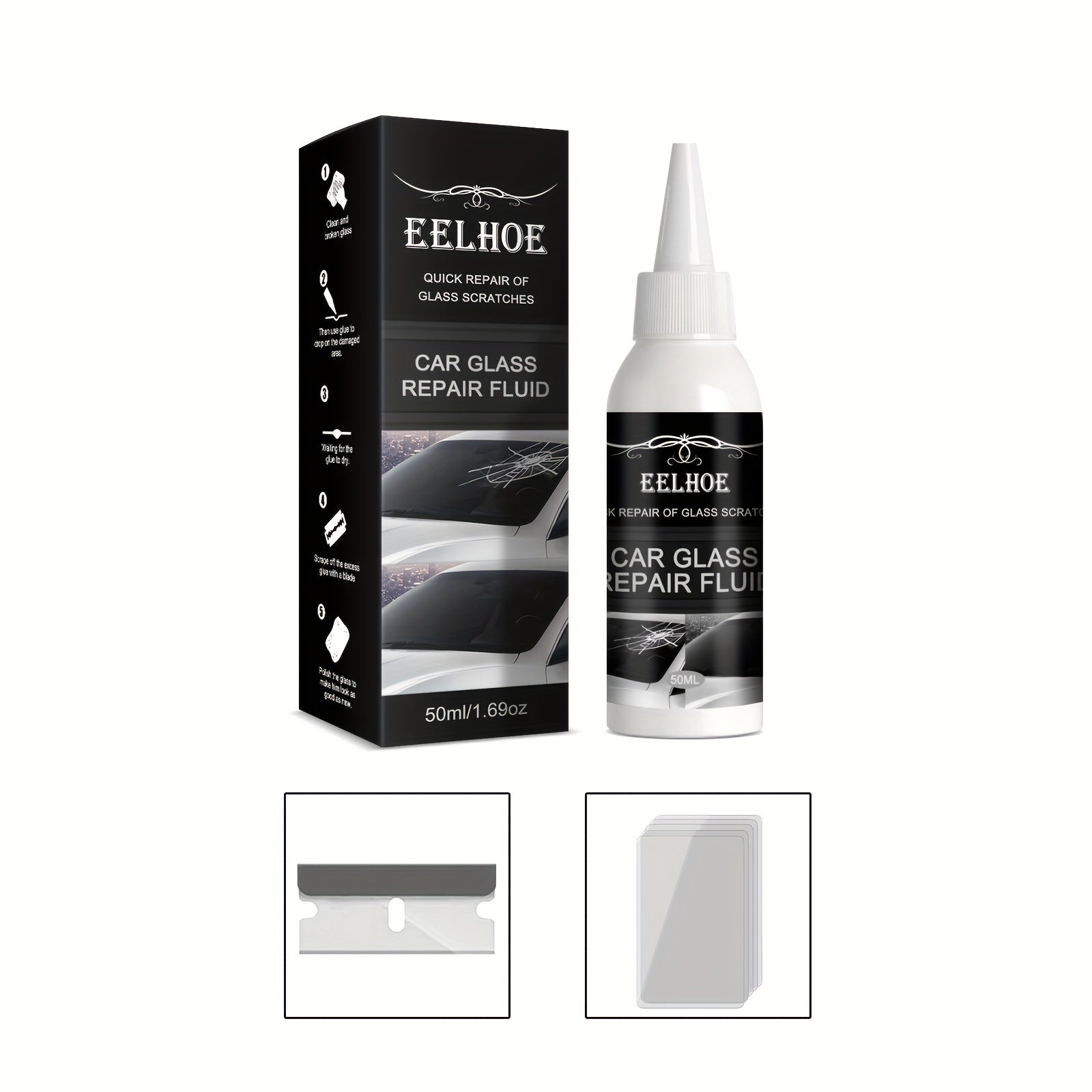 Car Glass Repair Glue Windshield Repair Crack Adhesive 30ml