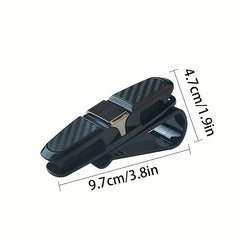 Car Sun Visor Glasses Holder with Ticket Card Clip