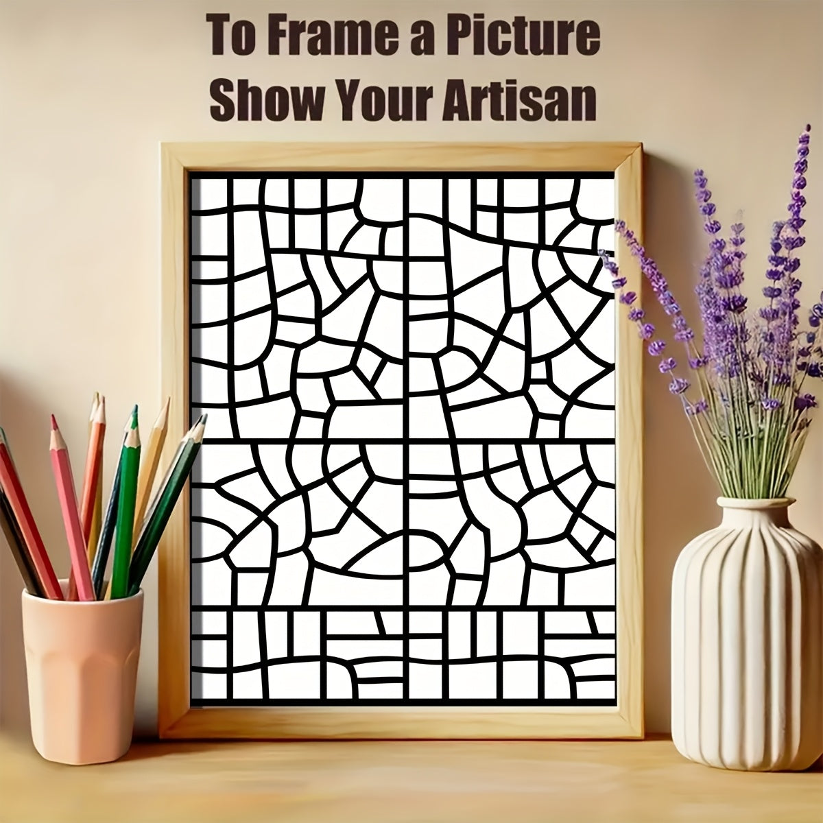 Creative Escape Mosaic Coloring Book - 20 Beautiful Sheets A4 Size