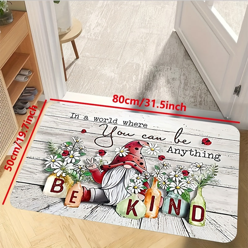 Wood Grain Print Kitchen Mat Non-slip Waterproof Runner Rug Stain-resi...