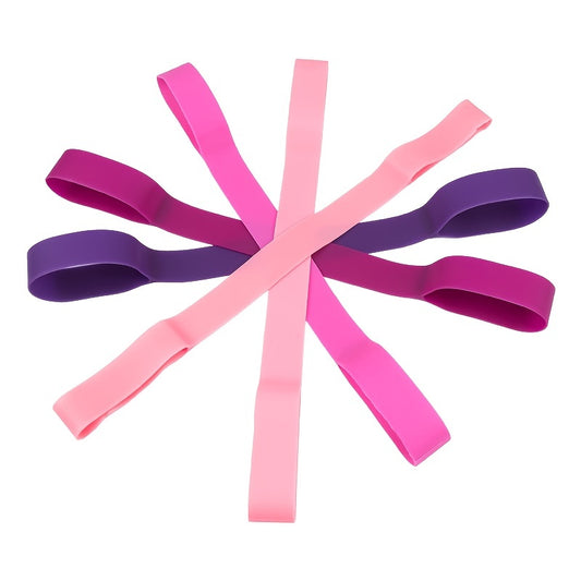 Pink Purple Exercise Resistance Band for Yoga Pilates
