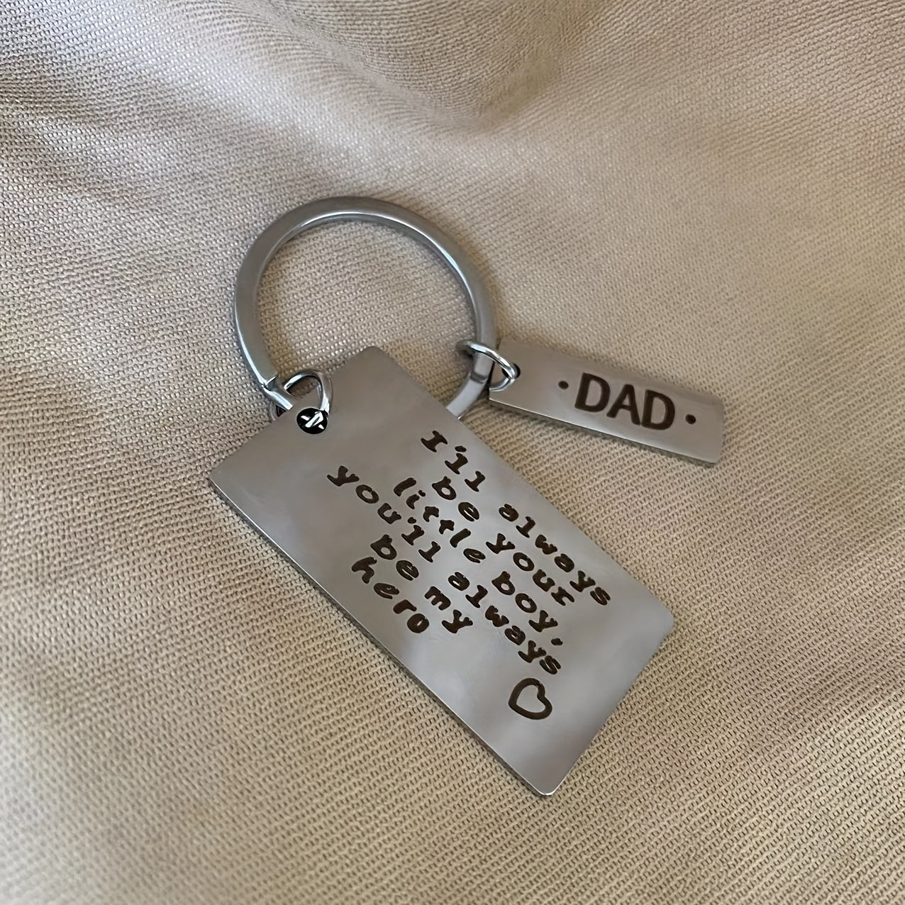 Dad Keychain Pendant Personalized Gift from Son or Daughter