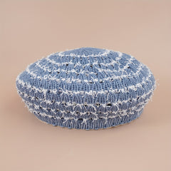 Striped Hollow Beret Hat Summer Breathable All-match Painter Hat