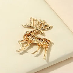 Unisex Deer Brooch Pin