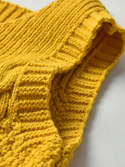 Girls Knit Sweater Vest Jacket Button Tank Top