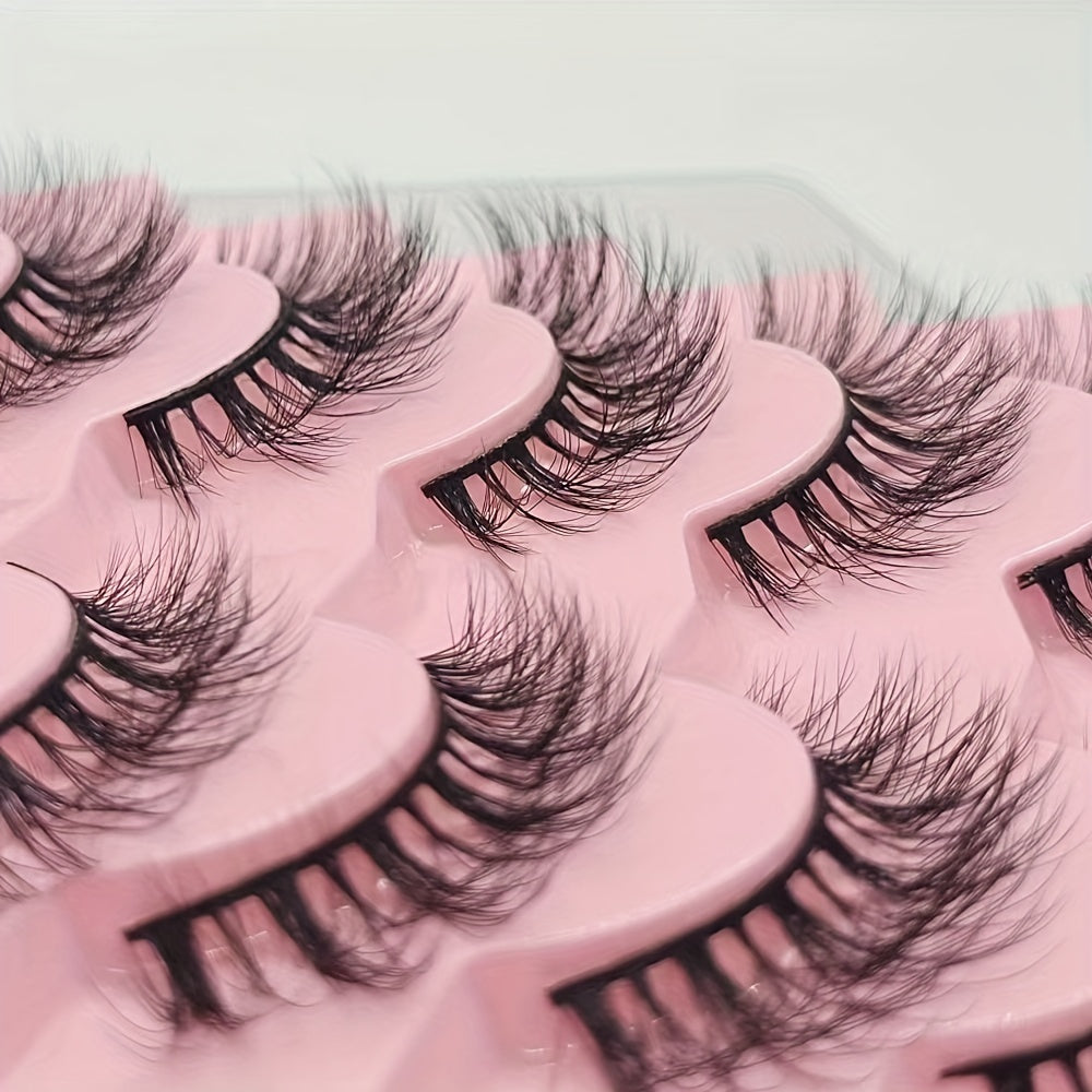7 Pairs Thick Fluffy 3D False Eyelashes