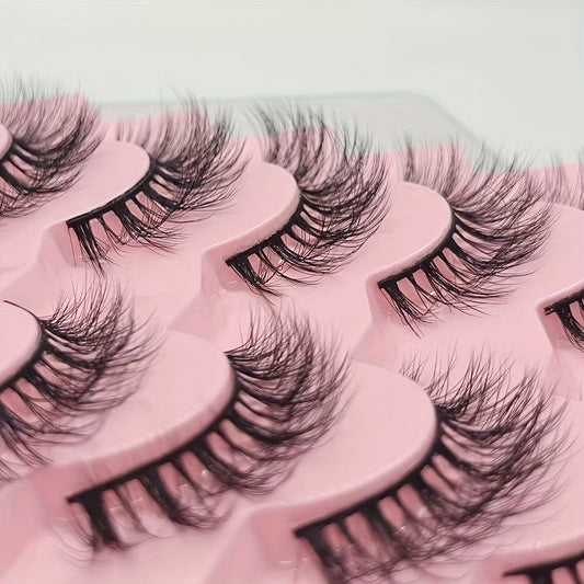 7 Pairs Thick Fluffy 3D False Eyelashes