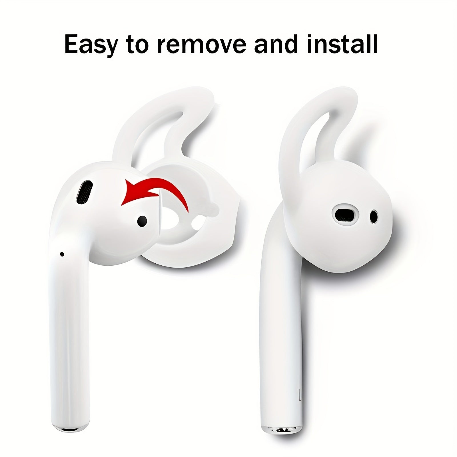 Anti Slip Silicone Ear Tips and Hooks for Earphones