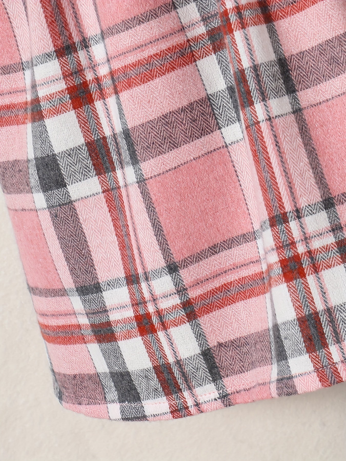 Girls' Plaid Long Sleeve Casual Midi Dress With Hat & Belt for Spring/Autumn