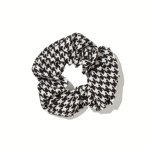 Plaid Hair Tie Elastic Scrunchie Ponytail Hair Rope Accessory
