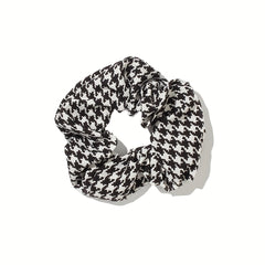 Plaid Hair Tie Elastic Scrunchie Ponytail Hair Rope Accessory