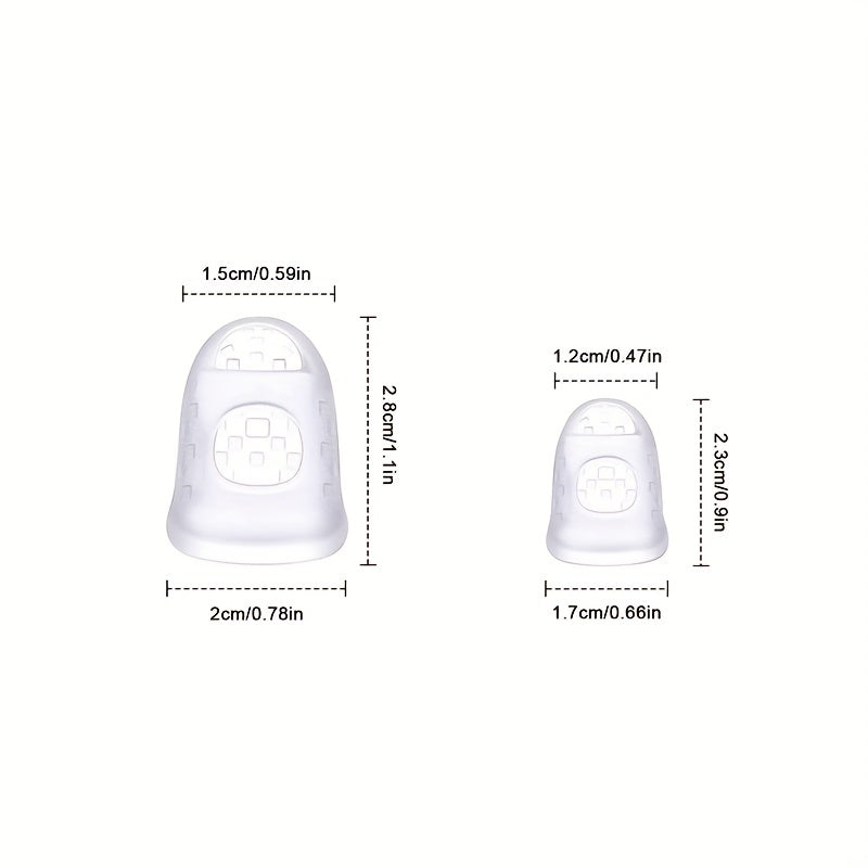 8Pcs Silicone Finger Guards Guitar Fingertip Protectors for Ukulele Guitar
