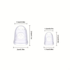 8Pcs Silicone Finger Guards Guitar Fingertip Protectors for Ukulele Guitar
