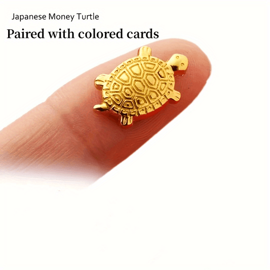Golden Turtle Decoration for Wealth and Luck
