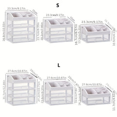 Large Capacity Makeup Organizer with Dustproof Drawer