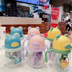 Cartoon Animal Portable Bottle with Shoulder Strap for Kids