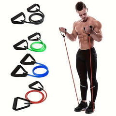 Adjustable Steel Wire Jump Rope & Resistance Band Set for Fitness Training