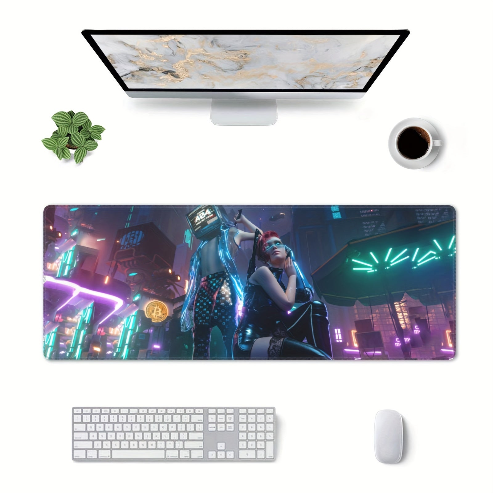 Large Mouse Pad Micro Weave Cloth Desk Pad