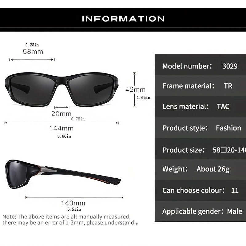 Aolong Polarized Sports Sunglasses Men's Colorful Changing Cycling Night Vision