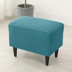 Stretch Footstool Slipcover Small Rectangle Storage Stool Cover