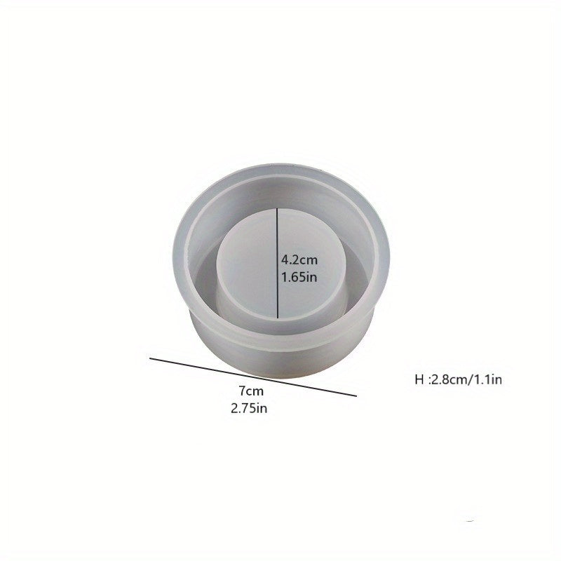 Cylindrical Candle Holder Silicone Mold for DIY Aroma Ornament Grinder
