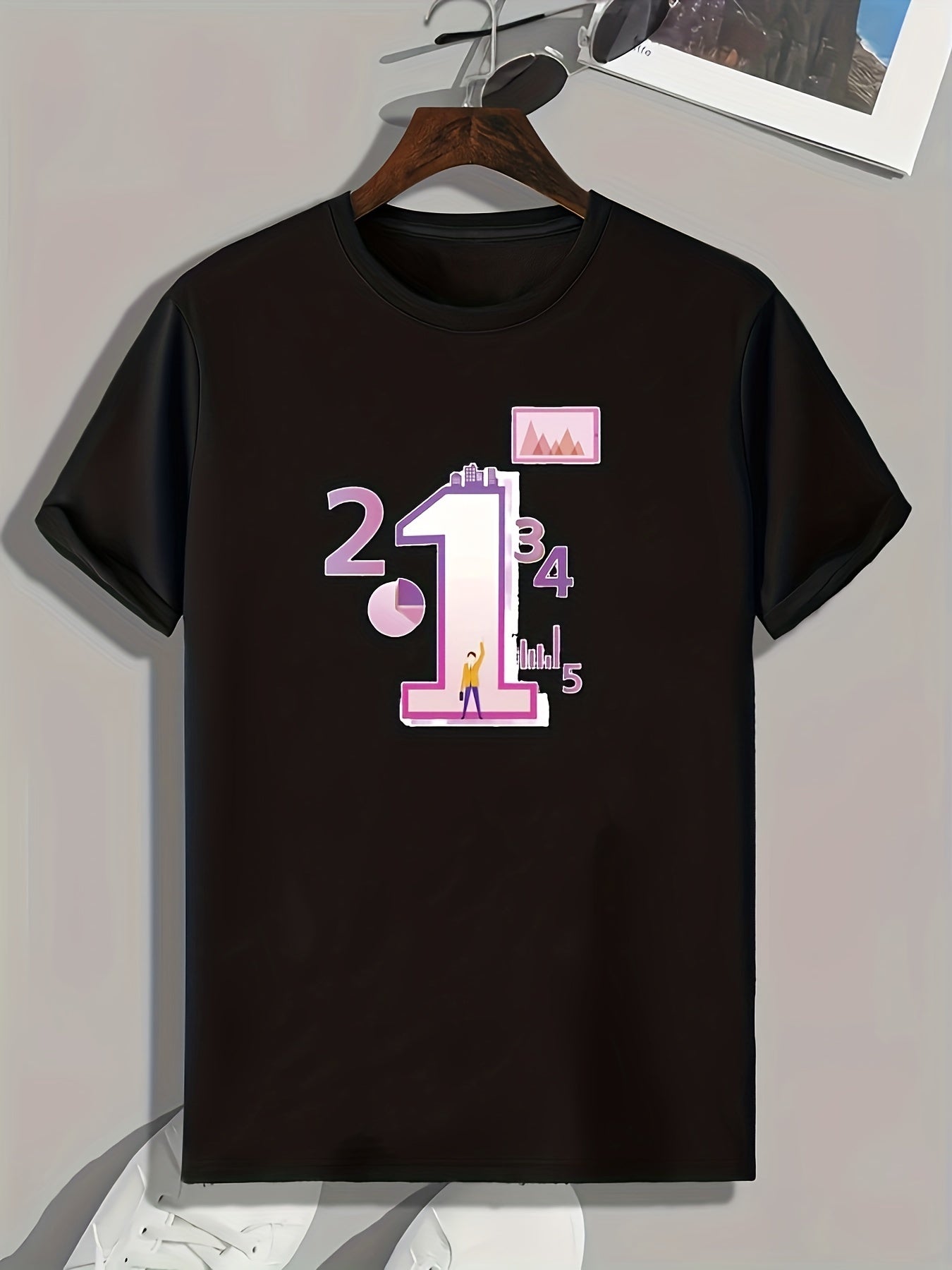 Men's Graphic T-shirt Casual Comfy Tee for Summer