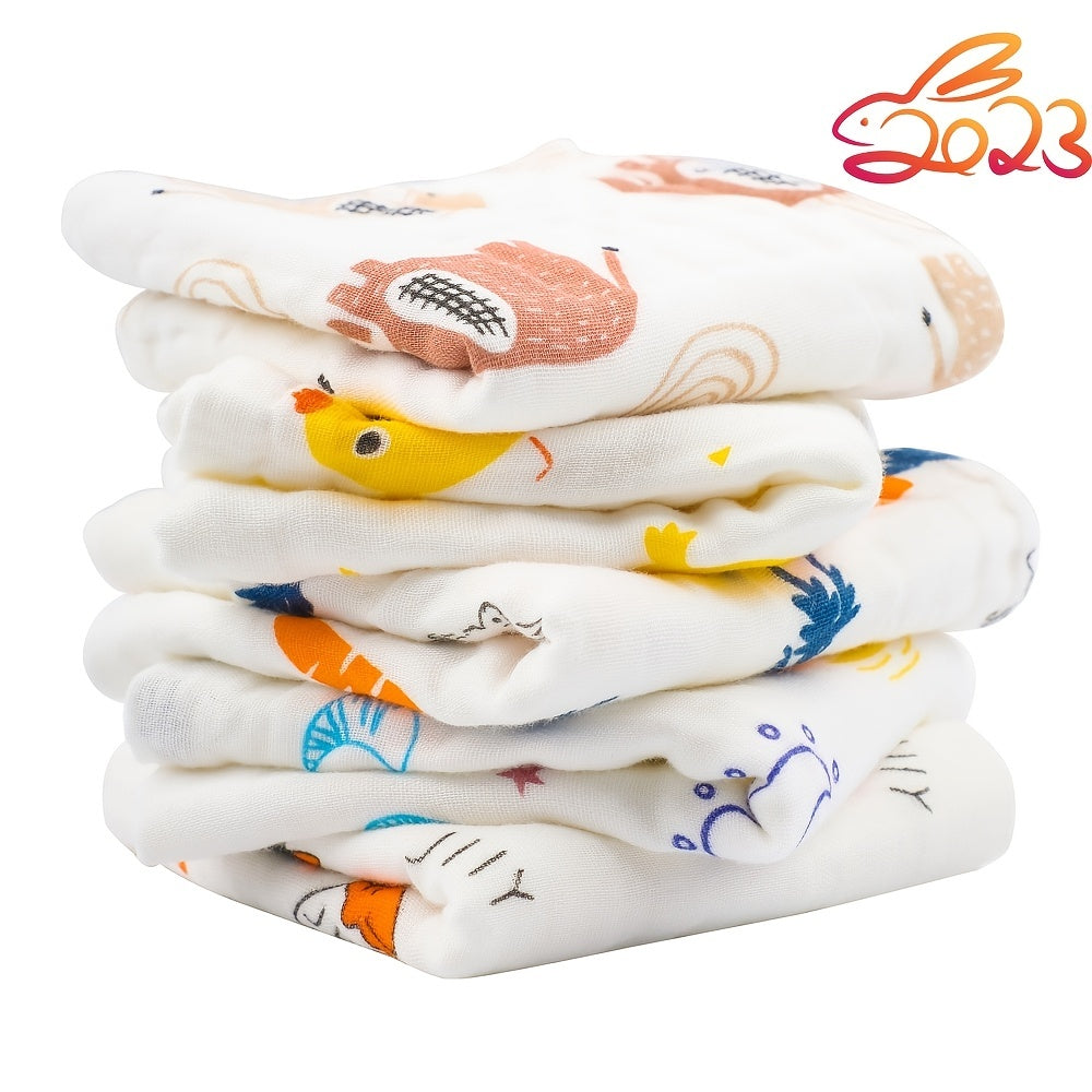 6/8/10pcs Muslin Burp Cloths for Boys and Girls - Large 50x25.4cm