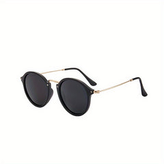 Round Sunglasses For Women Men Retro Mirror Lens Glasses UV400