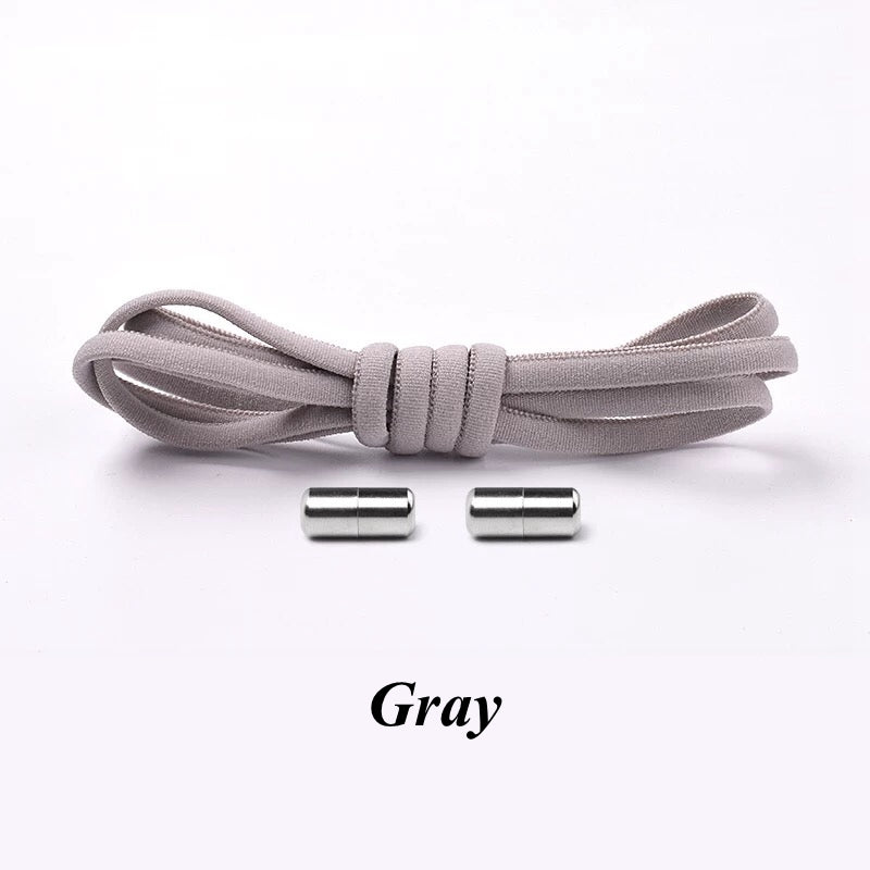 Elastic Laces Sneakers Round Shoelaces Without Ties Quick Shoelace