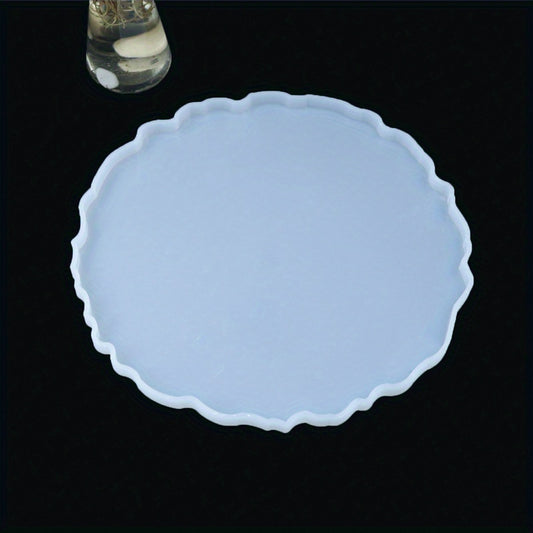 Silicone Tray Molds Resin Mold Round Big Tray Coasters Jewelry Plates Mold