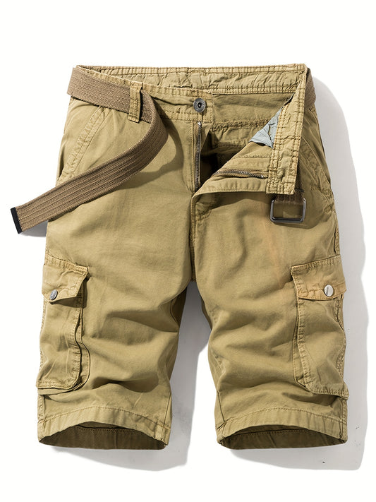 Men's Cargo Shorts with Flap Pockets for Spring & Summer