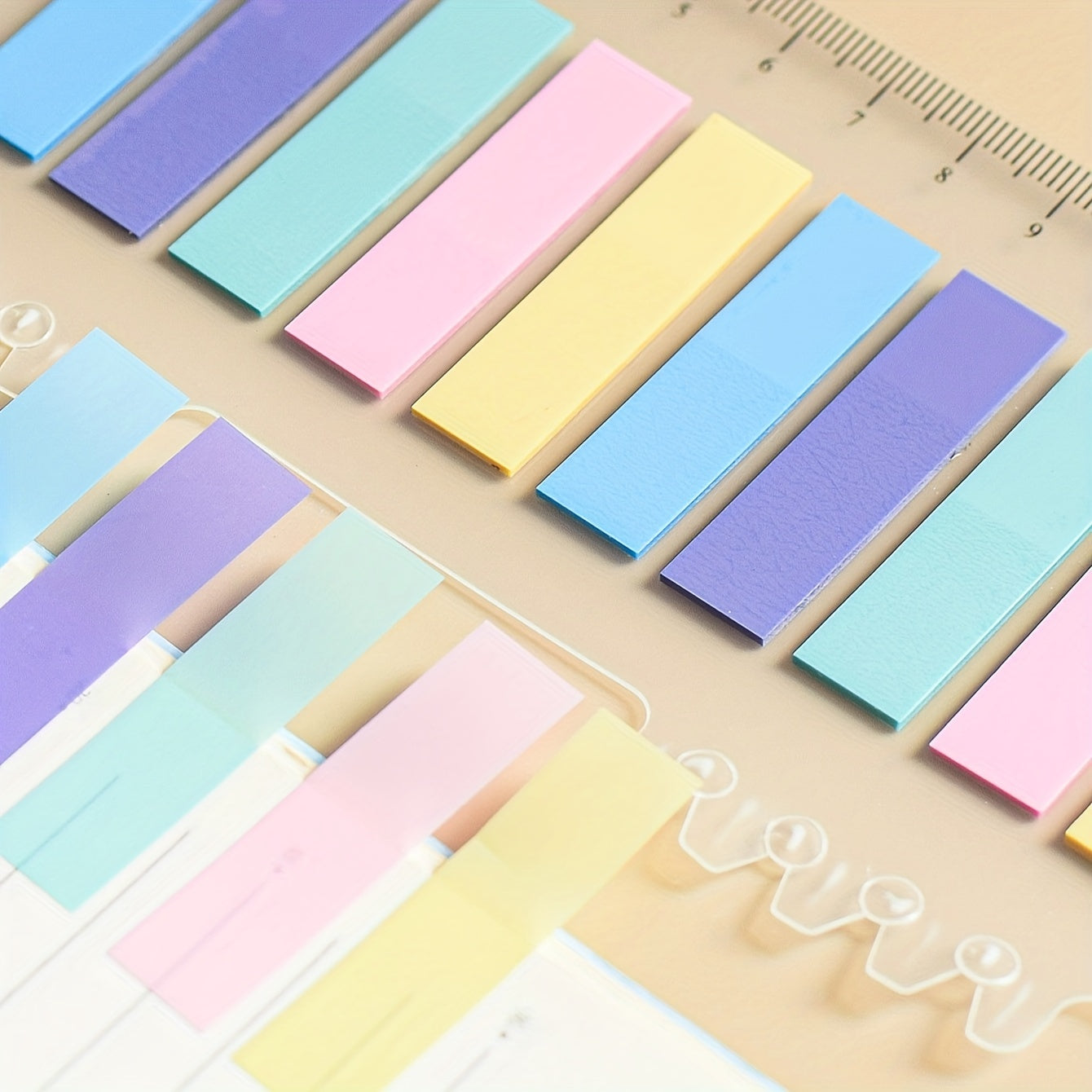 PET Sticky Notes Index Stickers 10 Sets 200 Sheets Instruction Labels