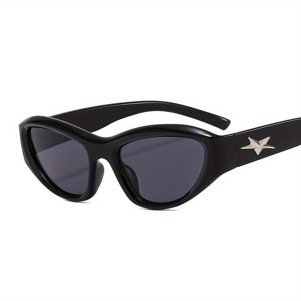 Y2K Star Decor Wrap Around Sunglasses UV400