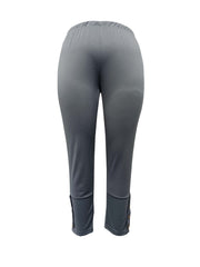  Button Decor High Rise Skinny Trousers