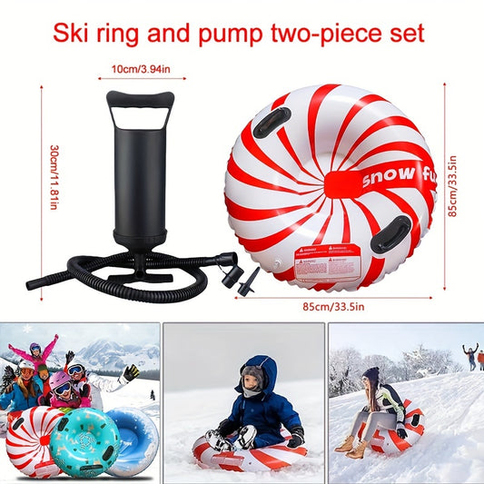 Waterproof Thickened PVC Winter Snow Sled - Skiing Ring