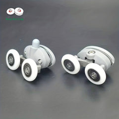 4pcs Shower Room Pulley Whower Door Rollers Runners Two Wheels