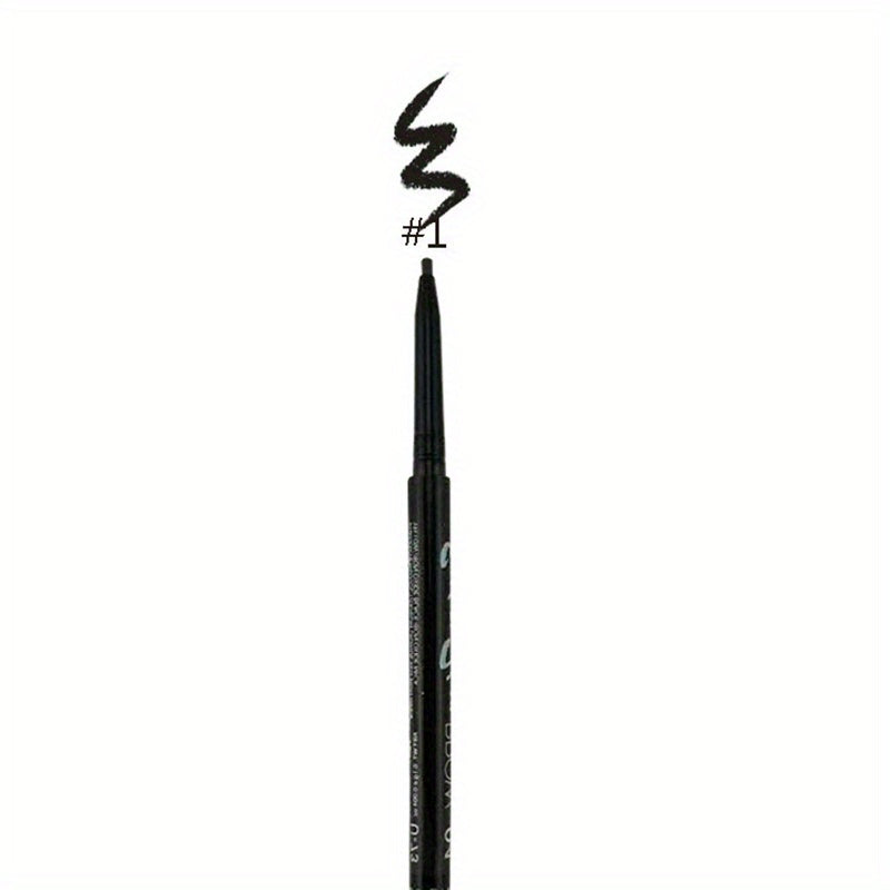 Auto Rotating Eyebrow Pen Double Head Ultra Slim Pencil w/ Brush 4 Colors