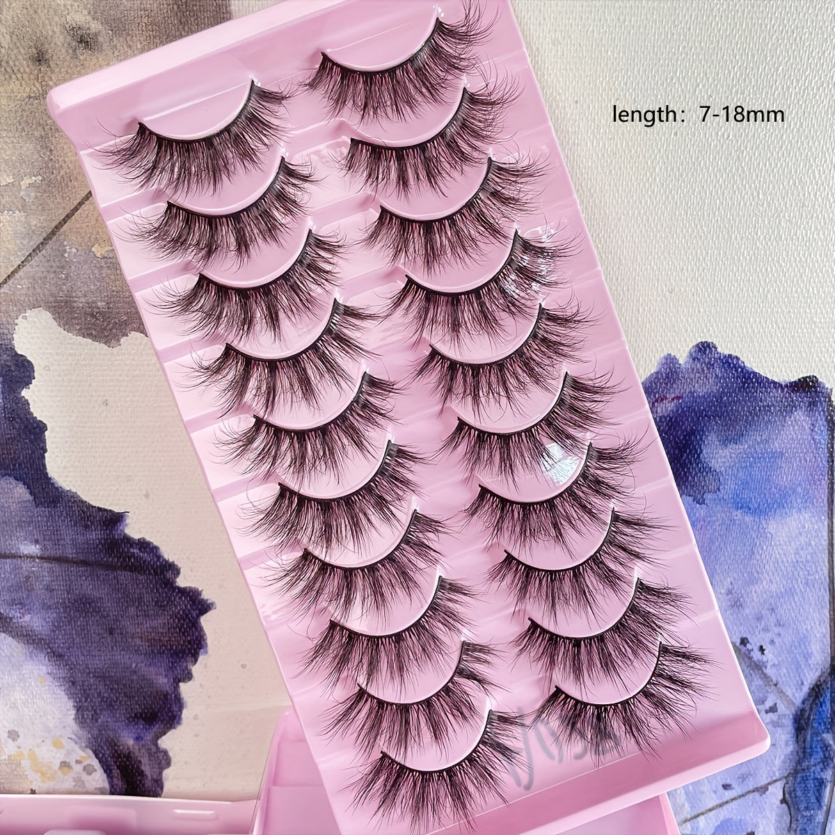 10 Pairs Faux Mink Hair False Eyelashes 3D Realistic Thick for Parties